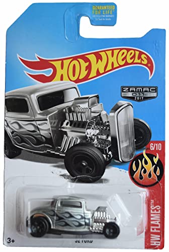 Hot Wheels Zamac '32 Ford, HW Flames 6/10 miniatura 1