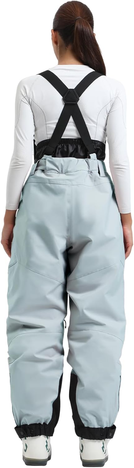 GSOU SNOW Womens Baggy Snowboard Pants Ski Bibs Snow Loose Overalls Waterproof Windproof Insulated Warm - Image 2