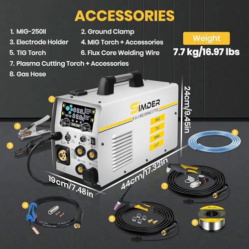 SSIMDER 6-in-1 MIG Welder