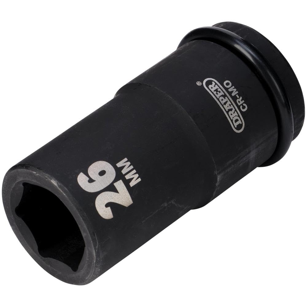 Draper Expert Hi-Torq® 6 Point Deep Impact Socket, 3/4"" Sq. Dr., 26Mm 5010559050581