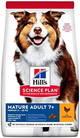 Pet food dog food Hill's SCIENCE PLAN Medium Mature Adult 7+ Dog Food With Chicken (14kg)
