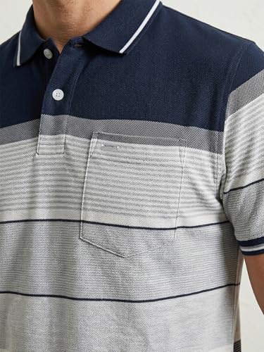 Image of GODFREY Half Cotton Polo T Shirt for Man with Pocket - Regular Fit Mens Collar Tshirt