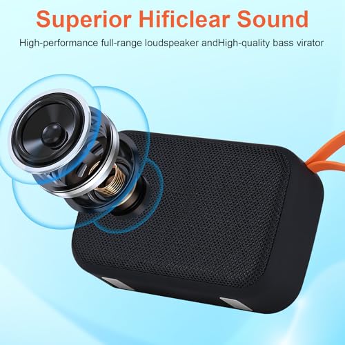 Portable Bluetooth Speakers, Wireless Bluetooth Speaker, Deep Bass, Outdoor Speakers with Handle, Supports TF Card for Outdoor - Image 3