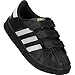 adidas Originals Kids SuperstarFoundation Black/White/Black 5 Big Kid M
