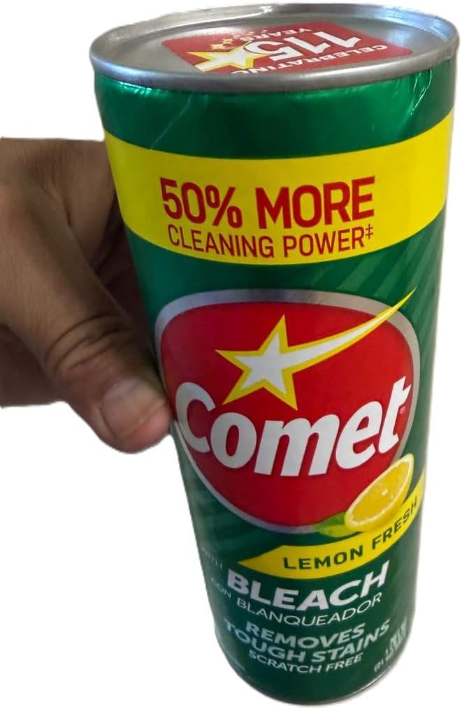Comet Lemon Cleaner 21 oz each (pack of 4) with pumic Stone