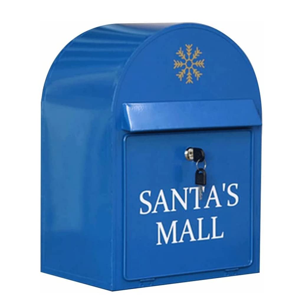 letter box， Mailbox Wall mount Postbox Belt Lock Posts Home Porch Metal Drop Box Outdoor Letter Mailboxes