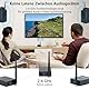 1Mii 3-in-1 Drahtlos Audio Sender Empfänger, 2,4GHz Audio Funkübertragung, Geringe Latenz, HiFi -Musik von TV/PC zu Subwoofer/Aktiver Lautsprecher/Verstärker, Optisch/Koaxial/3,5-mm/Cinch-Anschluss