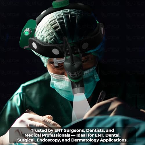 Image of OTICA 10 Watt ENT Surgical LED Headlight for Doctors Hospital and Multi Purpose (Non-Adjustable Focus of Light)