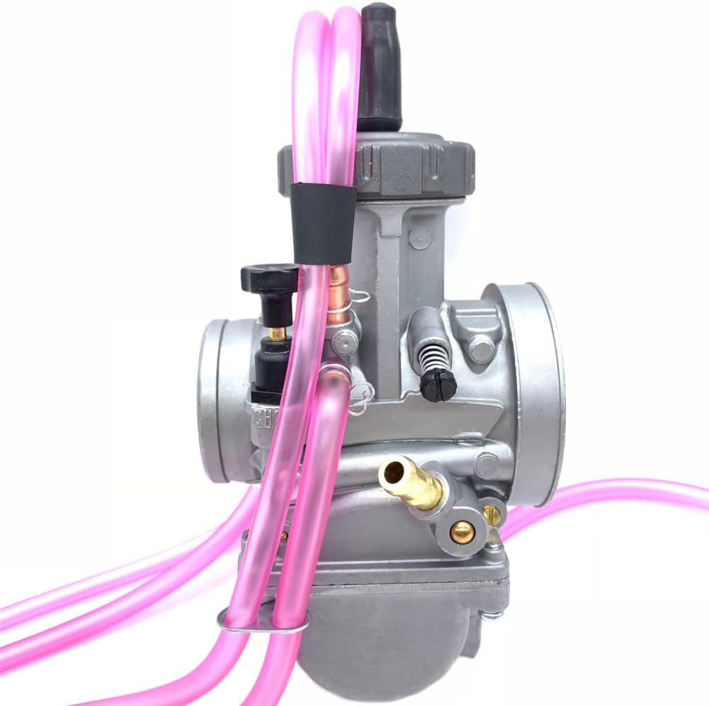 36mm PWK Carburetor for Yamaha YZ125 YFZ350 YZ250 2001 2002 2003 2004 2005 Carb Dirt Bike Quad ATV (Carburetor & Red Air Filter)