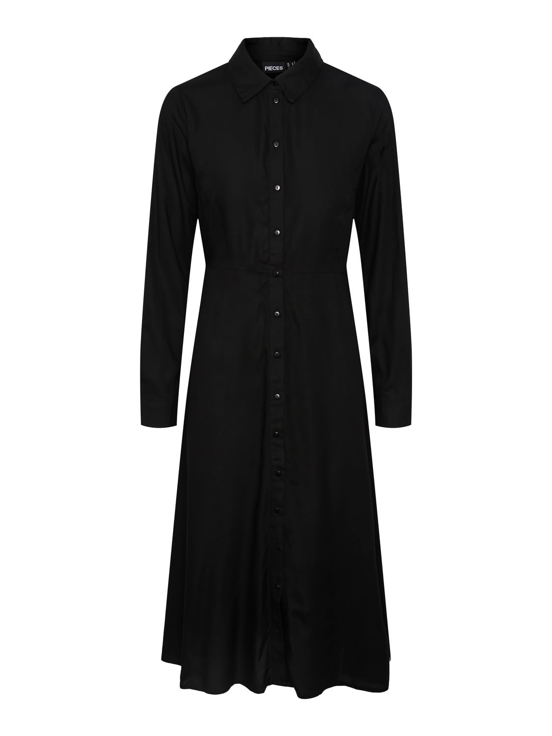PIECES Women's Pcnova LS Midi Dress Noos Bc Dress, Black, M