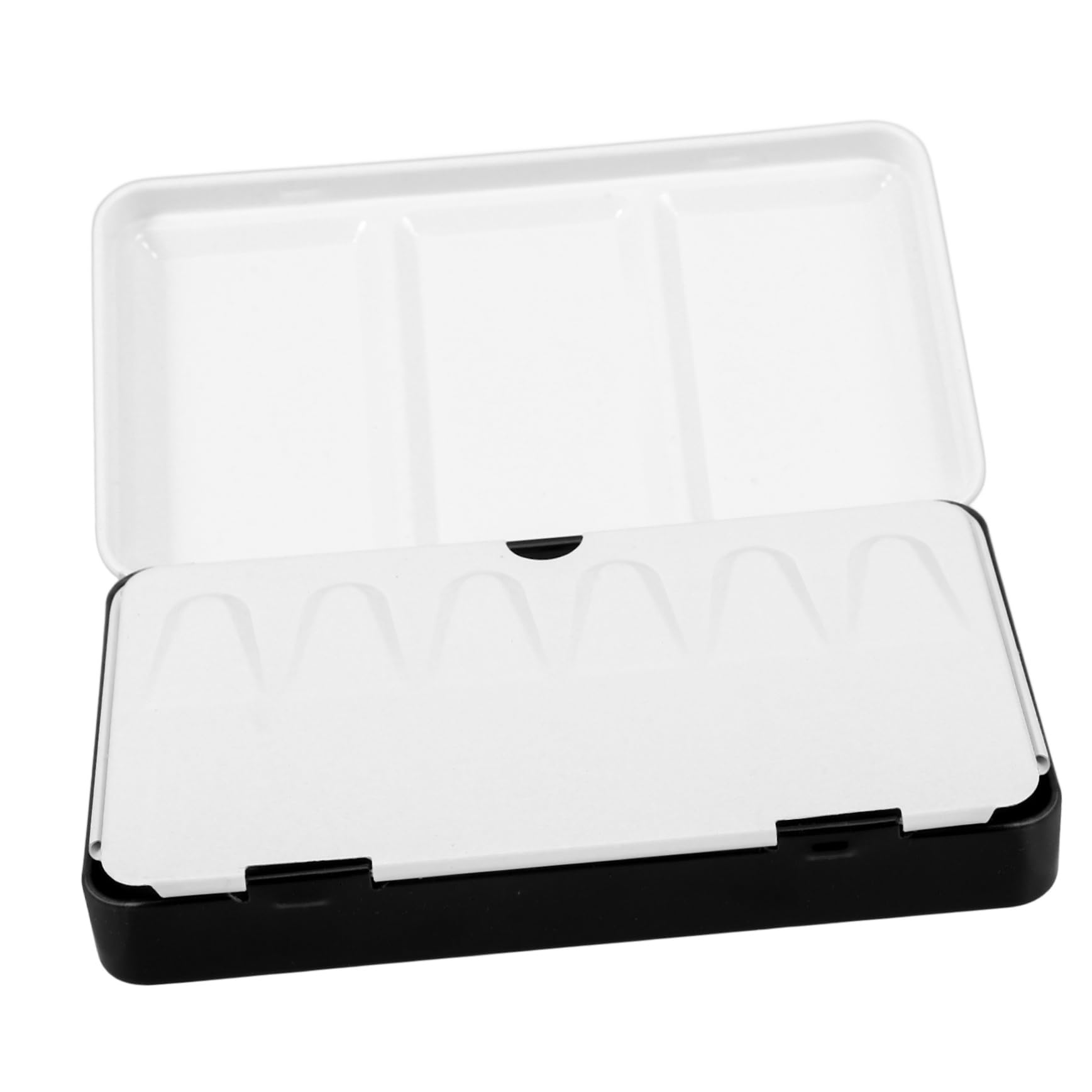 5 Stück Aquarell-farbkasten Airbrush Pastell Palette Punkt Unterlage Gel Reise-aquarellpinsel Zinn Aquarelldose Leer Spender Aquarellfarben Reisetasche Aquarelltasche Black Eisen