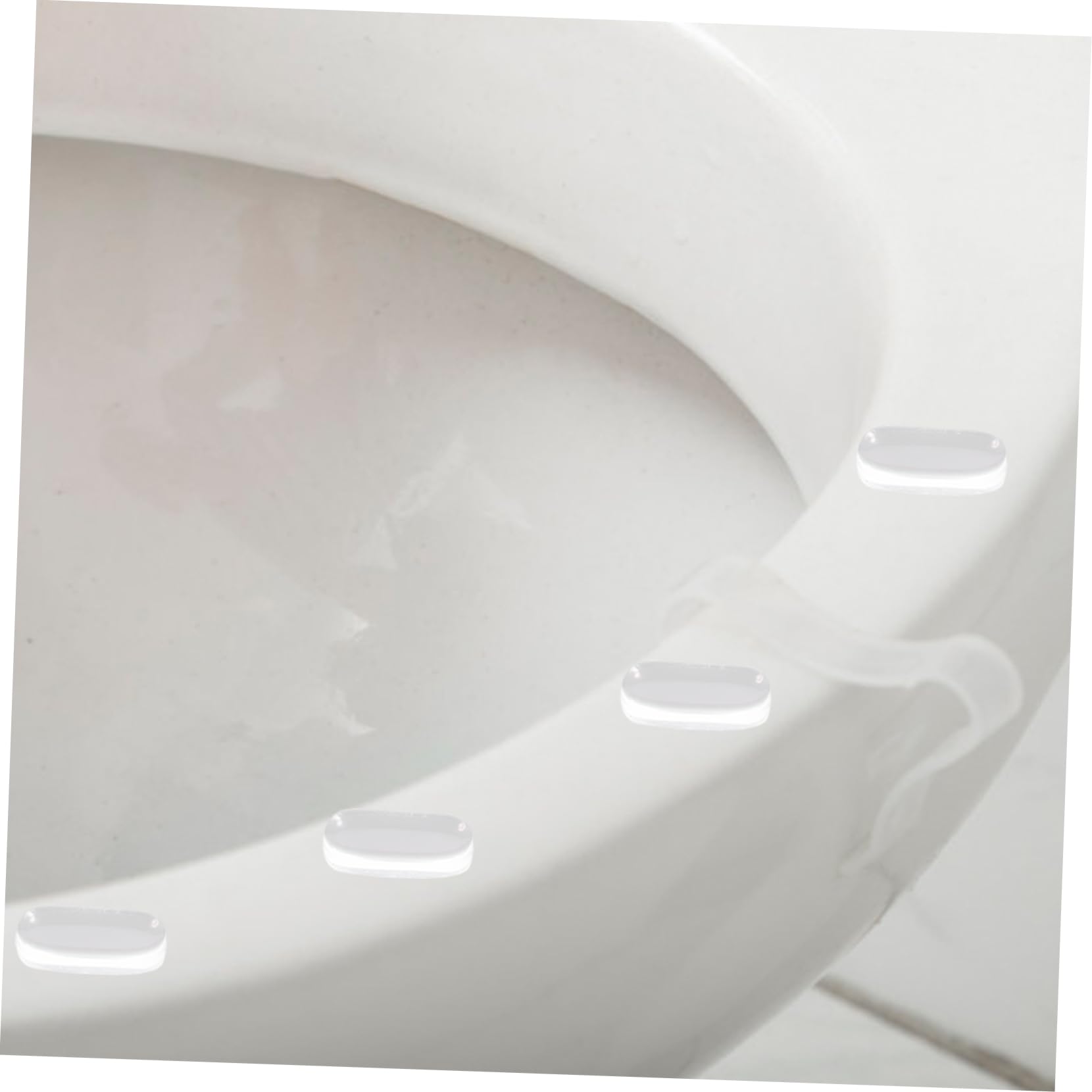 HOMSFOU 100piezas Parachoques De Asiento De Inodoro De Transparente Accesorios De Tapa De Inodoro Almohadillas para Asiento Amortiguadores para Muebles y Gabinetes Fáciles De Instalar