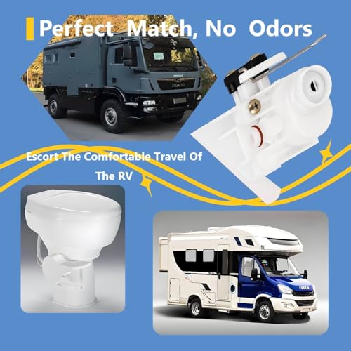 Image of 31705 31688 RV Toilet Water Valve Kit Freeze-resistant and Leak-resistant RV Toilet Parts for Thetford Aqua-Magic V High and Low Models RV Toilet Parts