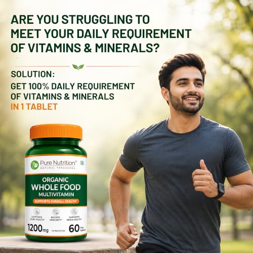 Pure Nutrition Organic Whole Food Multivitamin 60 Veg Tablets - Image 3