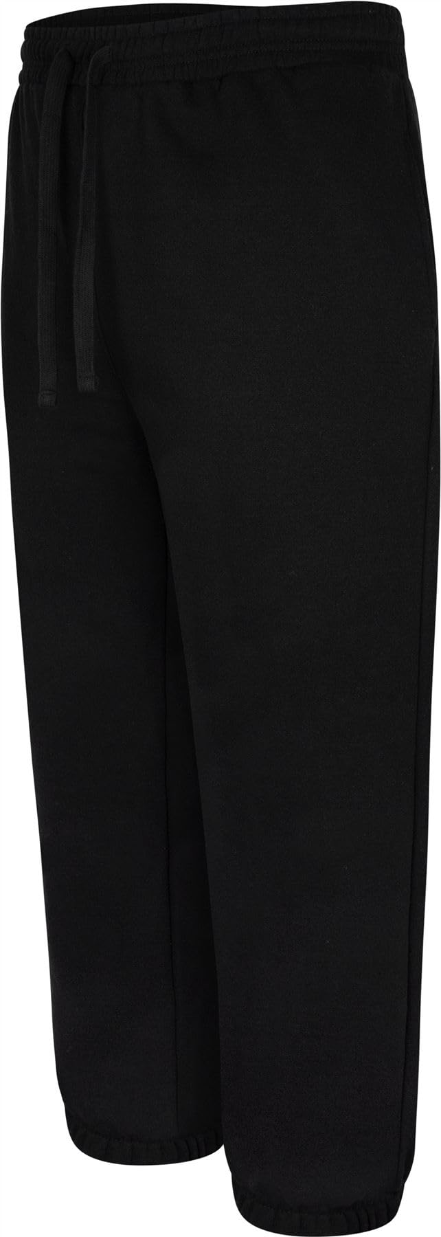 Uptheir Mens Dam Cuffed Fleece Backed Joggers - Black - 3XL-S