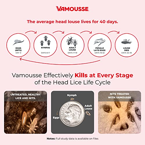 Vamousse Lice Treatment Complete Kit Includes Lice Treatment Mousse