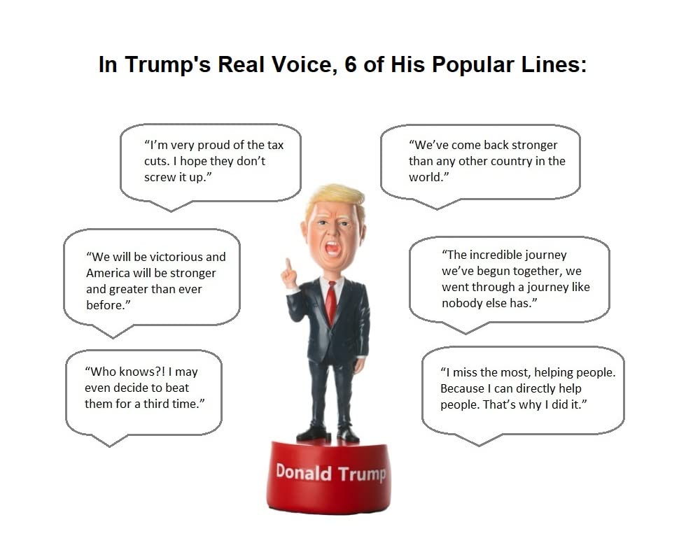 ❣️またトラ❗️吠える‼️トランプ大統領‼️フィギュア❣️ ❣️またトラ❗️吠える‼️トランプ大統領‼️フィギュア