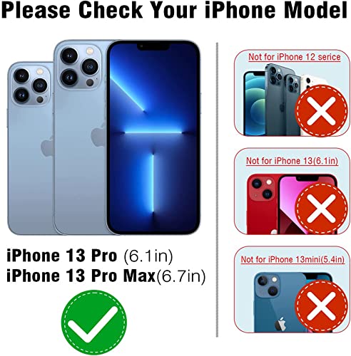 Image of For iPhone 13 Pro /13 Pro Max Camera Lens Protector Tempered Glass Screen Protector, Anti-Scratch Premium Tempered Glass Film Aluminum Alloy 3D Lens Ring Cover - (3 Pack, Silver Diamond)