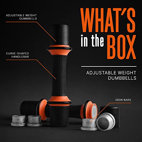 SQUATZ 9 lbs. Dumbbell Weight Set - Adjustable Weight All-in-One Versatile Dumbbells for Women, Non-Slip Neoprene Ideal for Common Movement and Multi Functional Exercise, Home Gym Training - Image 3