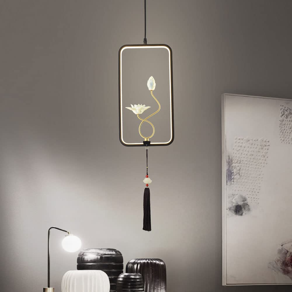 chandelier, Przemysłowe aluminiowe wisiorki LED Light, wiszące urządzenie sufitowe wiejskie, regulowana wisząca wysokość żyrandola oświetlenia do jadalni sypialnia salon 24 W 3000K (D) chandelier