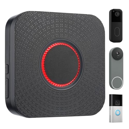 Smart Wireless Doorbell Chime, Compatible with Ring & Blink & Google Nest Video Doorbell, No Wiring, No Range Limits, 5  - Detailed View