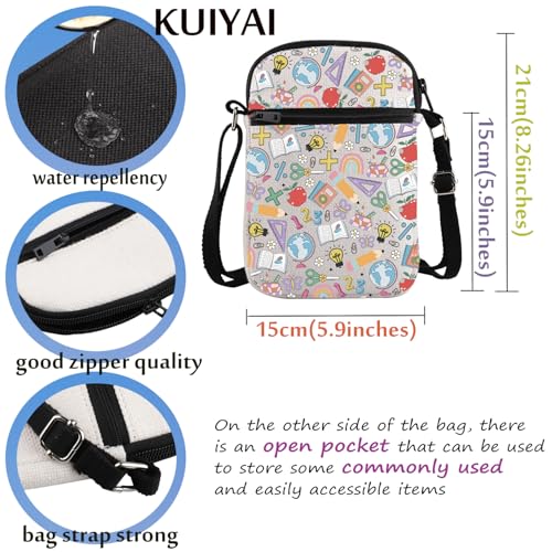 KUIYAI Teacher Appreciation Crossbody Bag Teacher Day Gift School Educator Messange Bag Teaching Life Teacher Retirement Gift2