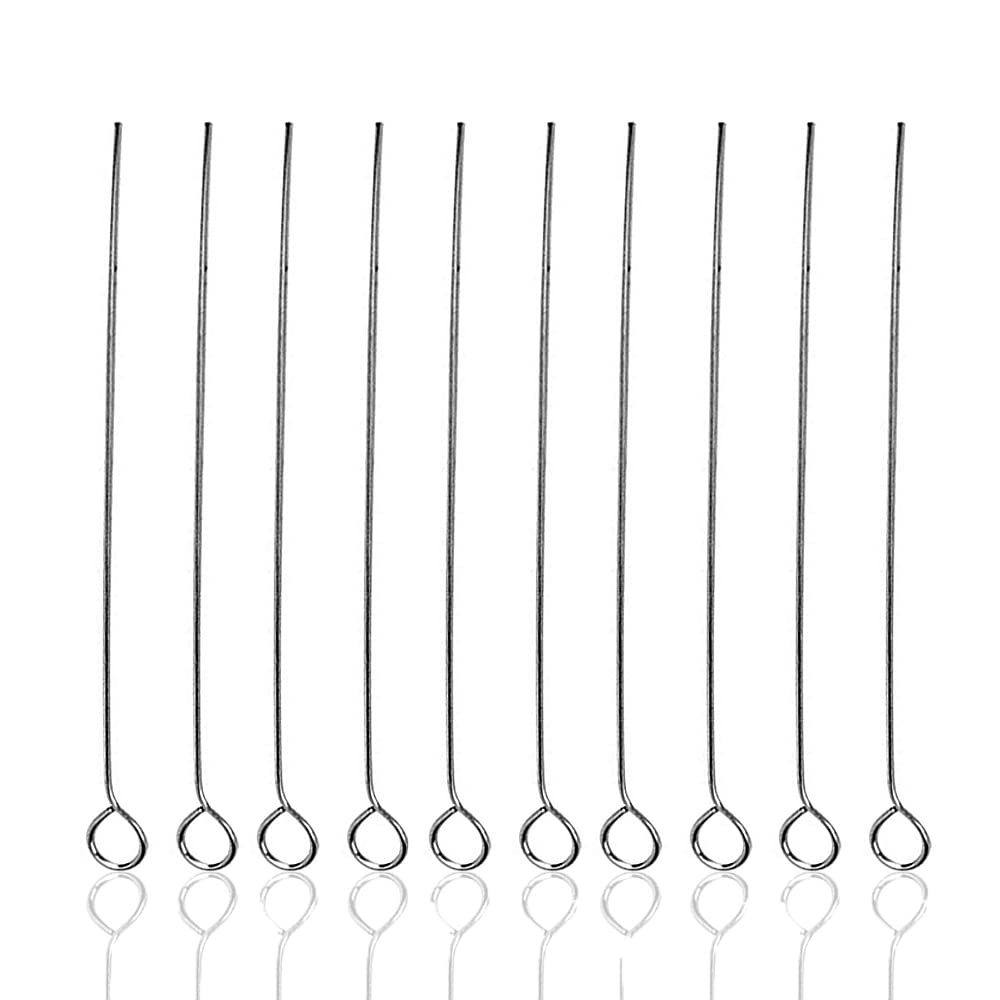 3 mm Nichrom-Spitzen Impföse, 100 Stück Impfnadel, wiederverwendbare Impfösen-Halterspitzen für Labor, bakterielle Gewebekultur