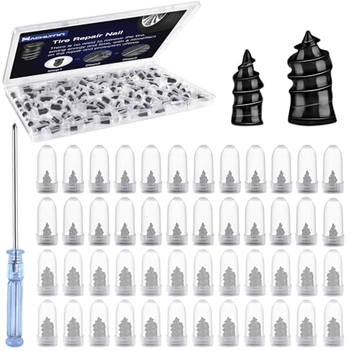 NACHLYNN 50 Pcs Tire Repair Nails Self-Tapping Screw Rubber Screw Fast Tool Self-Service Tire Repair Nai for Car Motorcycle Truck
