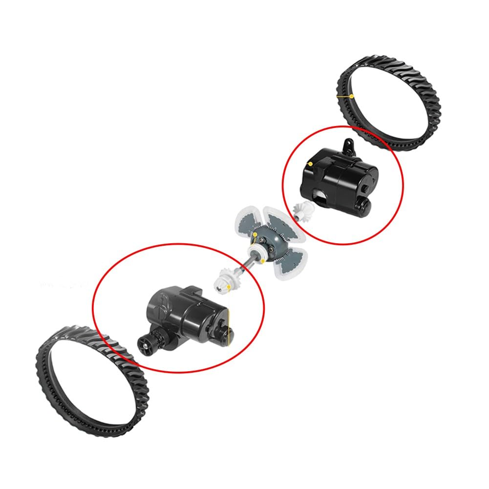 Dispositivo de control de dirección de repuesto MX6 MX8 piezas de limpieza de piscina R0524700 R0524800 lado para A para B, paquete de 2 unidades para negro
