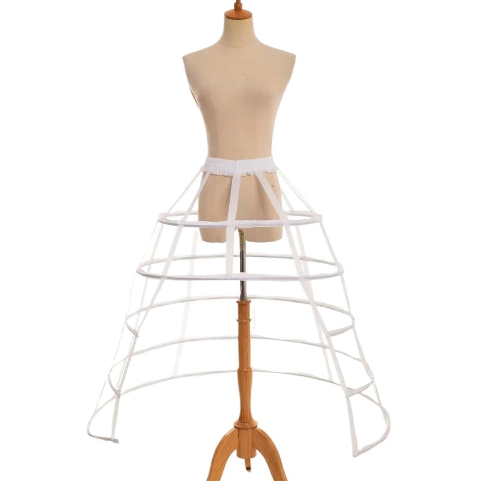 Jupon sous Robe Femme Jupon Cage Crinoline Femme Blanc Noir Jupons Jupe(Black)
