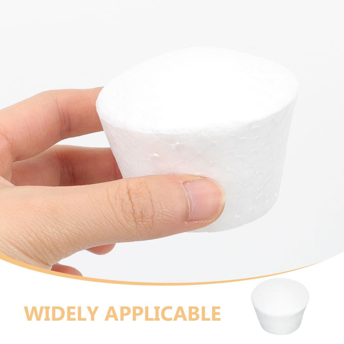 Angoily Lot de 6 Modèles de Cupcakes en Mousse Moyenne Taille pour Décoration de Gâteau DIY, Mannequins à Cupcakes Légers et Rigides, Accessoire D'entraînement la Décoration