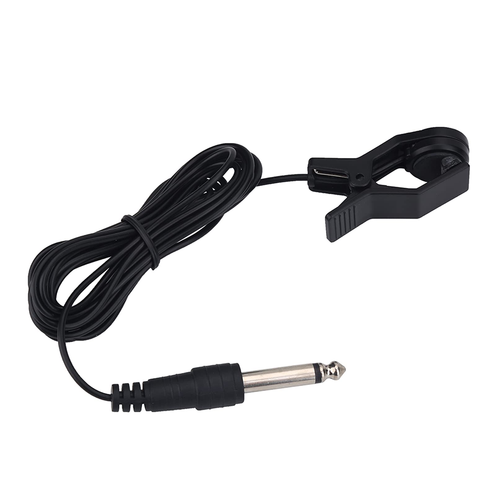 Clip on Pickup, Portable Enhance Sound Microphone Vocal Pick up Audio Transducer for Tuner Music Instruments Amplifying