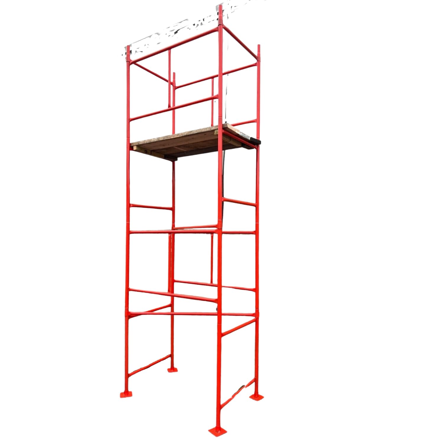 Scaffolding Tower with Scaffolding Boards 4.2 Meters (14') Working Height 4x2'6 Base Size. Steel & Polyester Powder Coated (PPC) High Quality Durable Finish.