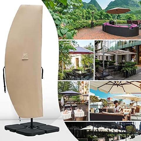 COOSHADE 600D Patio Umbrella Cover Cover
