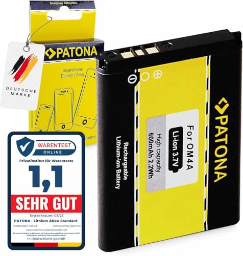 PATONA Batterie OM4A Compatible avec Motorola WX280 WX390 EX210 Gleam Plus