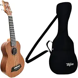 Kit Ukulele Concert 23k Mahina com Bag Protetora Resistente