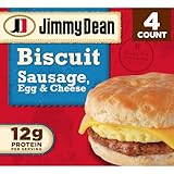 Jimmy Dean Sausage, Egg & Cheese Biscuit Sandwiches, 4 Count (Frozen)