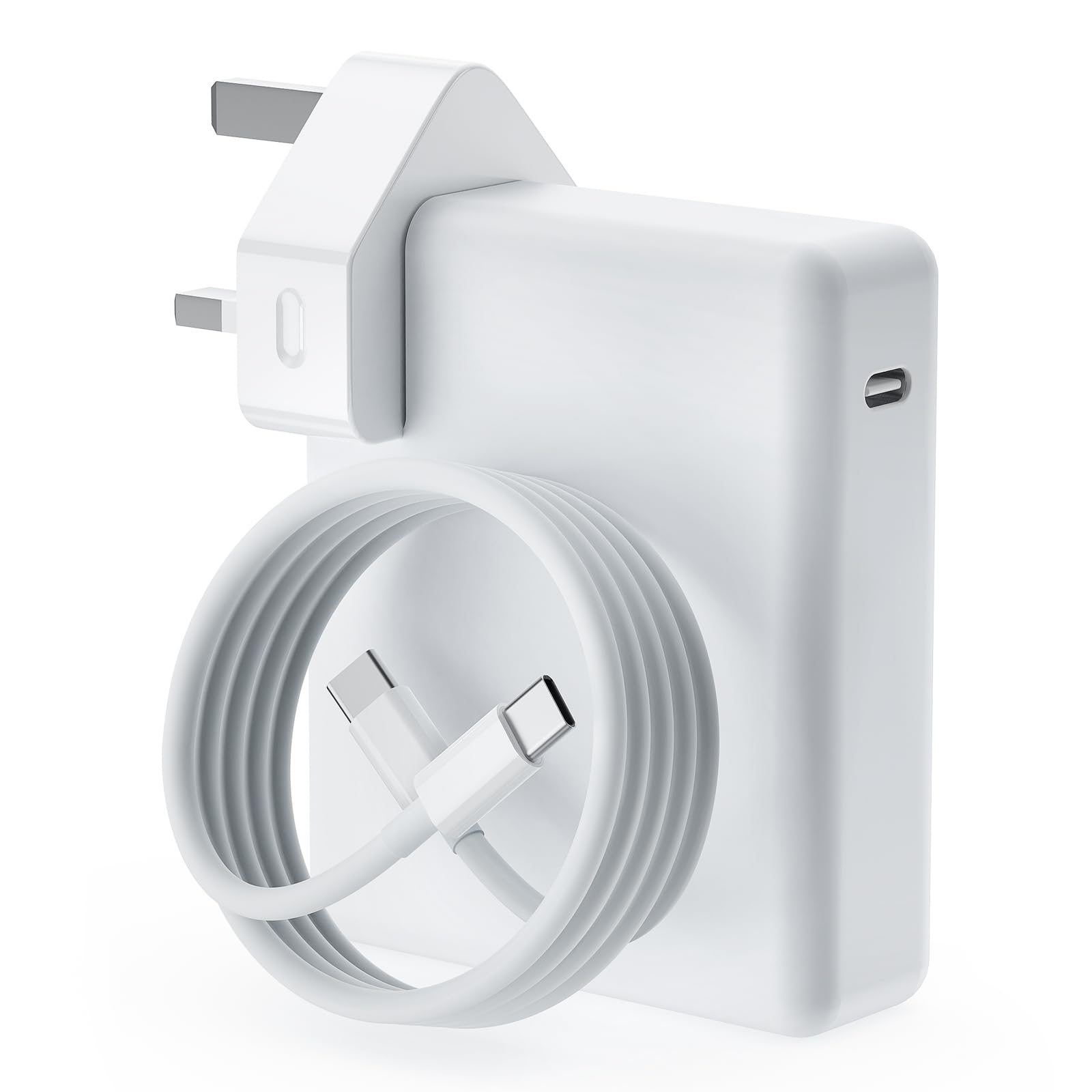 MacBook Pro Charger 140W USB‑C PD 3.1 Fast Charging Adapter for MacBook Pro 13/14/15/16 & MacBook Air 13/15 (2016–2026, M1/M2/M3/M4/M5), iPad Pro/Air/Mini, with 2m 5A USB‑C Cable – Replacement Charger