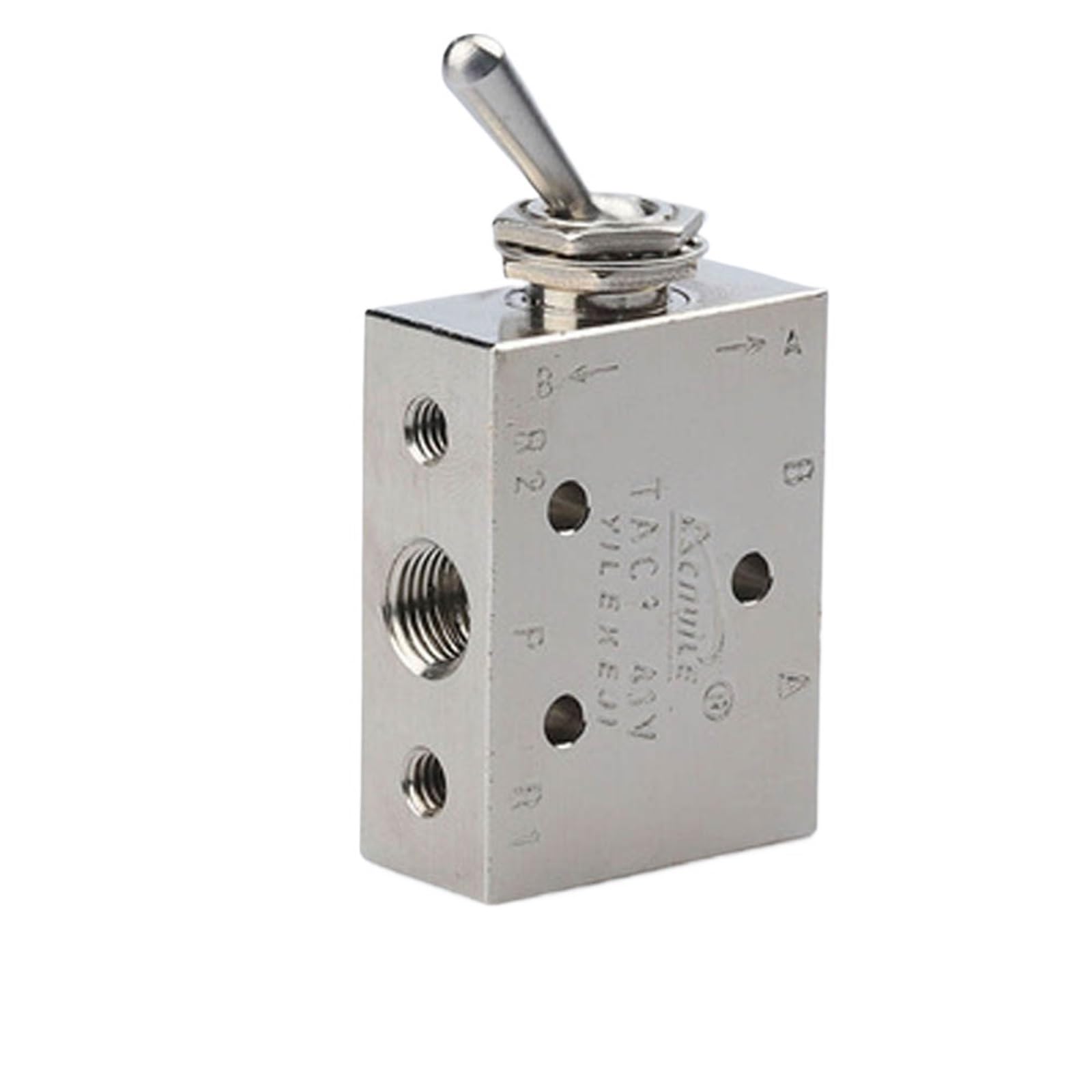 Xncdbvypa Tac2-41V Pneumatic Mechanical Valve Tac-3V 3P 3S 4V 4P Push Button Air Switch Tac2-31V 31P 41V 41P(Tac2-41V)