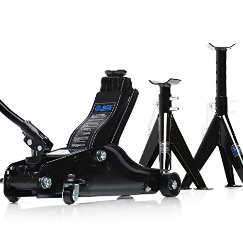 SGS 2 Tonne Low Entry Trolley Jack & 3 Tonne Axle Stands