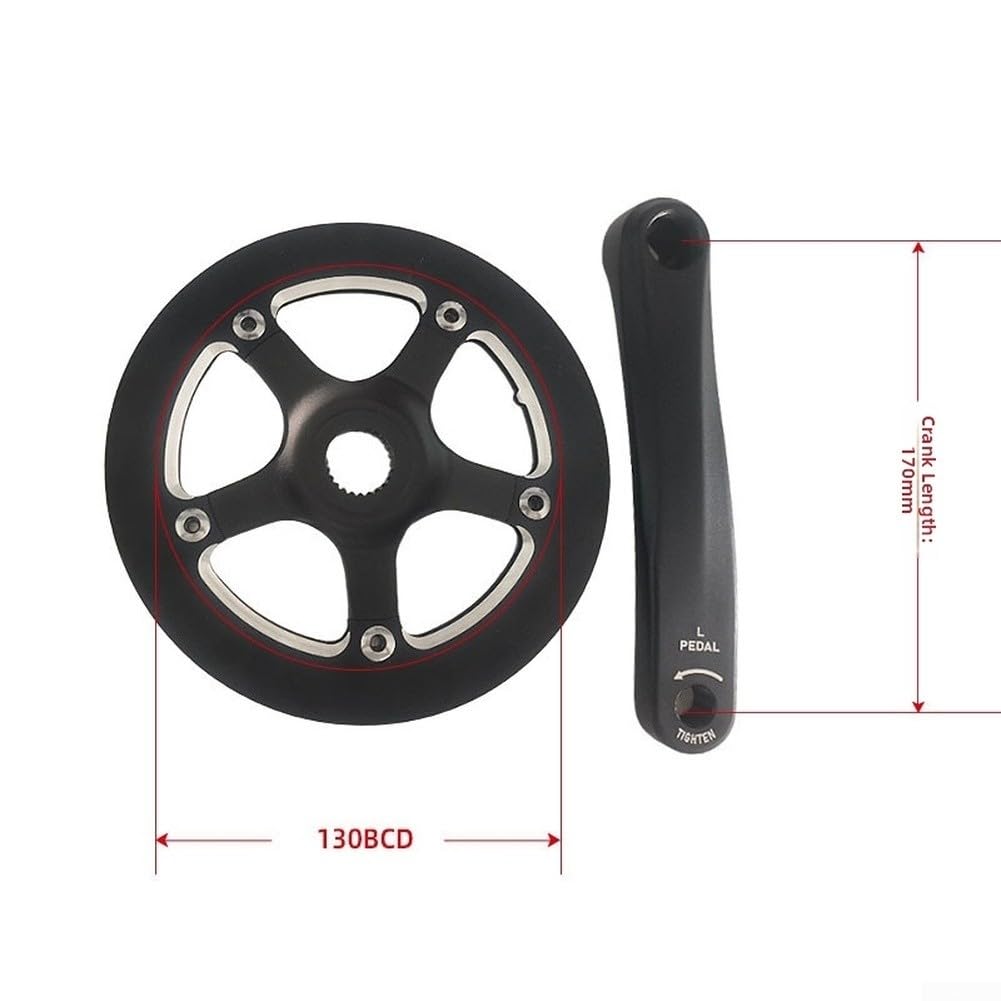 Guarnitura E-Bike 24T Interna per coppia Ottimizzata Guarnitura