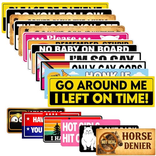 18Pcs Funny Bumper Stickers for...