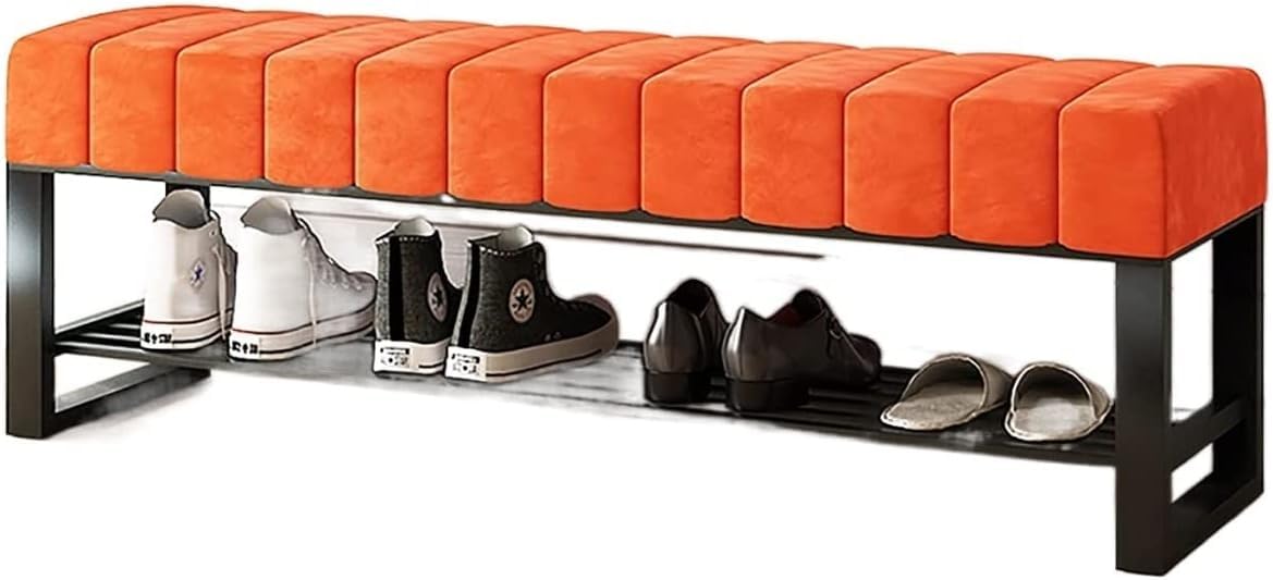 FCXWEVR Sto Bench for Bedroom Thick Seat Shoe Rack End of Bed nizer Slish Sto Solut Perfect for Shoes and tials Ideal Home Addit
