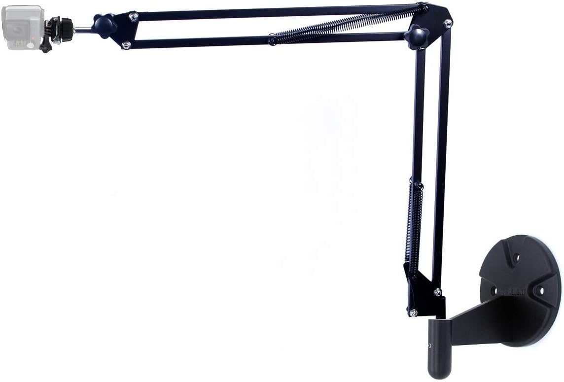 AceTaken 2in1 Wall Phone Mount,Overhead Camera Mount for iPhone Samsung Live Streaming,Baking,Craft,Videos,Online Lessons