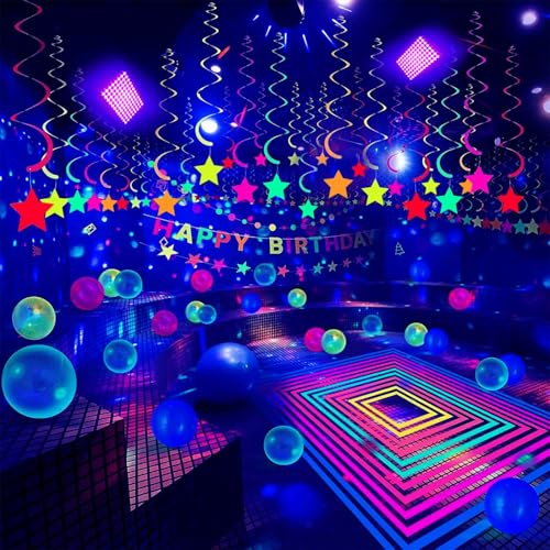 Glostars 100W LED UV Schwarzlicht Strahler, Schwarzlichtlampe, IP66 Wasserdicht, 395-400nm UV Partylicht mit Schalter für Bar, Partyzubehör, Schwarzlicht Deko, Bühnenbeleuchtung (1 Packung）