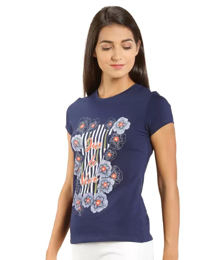 Image of Lyra Women's Cotton Regular Fit T-Shirt