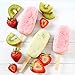Ozera 2 Pack Popsicles Molds, Homemade Cake Pop Molds Cakesicle Molds Silicone Popcical Molds, 4 Cavities Ice Pop Cream Molds Maker with 50 Wooden Sticks & 50 Popsicle Bags for DIY Popsicles