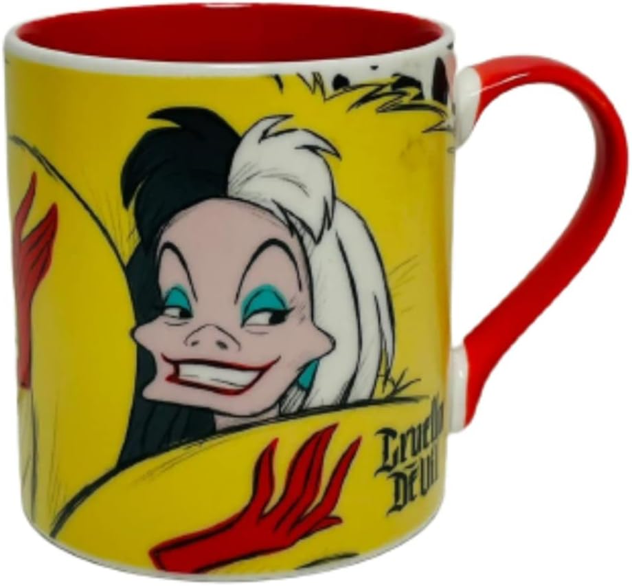 Taza de café con diseño de villanos de Disney, Cruella Devil, taza de té novedosa para regalo (Cruella Devil Mug)