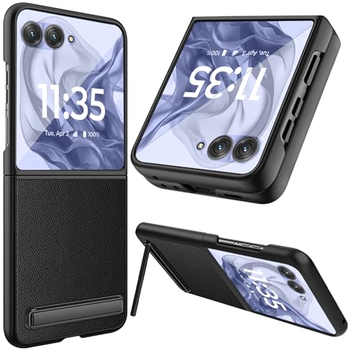 NINKI�K��Moto Razr 50 Ultra �P�[�X �L�b�N�X�^���h�@�\ PC�t���[��+PU���U�[ �j�����p �l�C �w��h�~ �܂��ݎ� �t���t�B�����t�� �����ی� �����ɃA�N�Z�X ���g���[�� ���[�U�[50 �E���g�� �P�[�X ���� �y�� ���C�`��l(