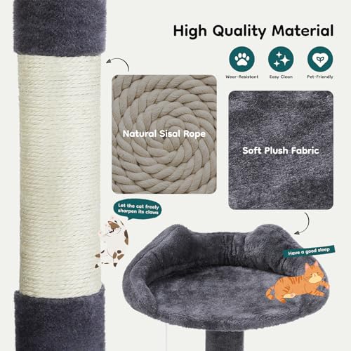 DUMOS 54-inch Cat Tree Tower with 40% Off - Indoor Playground - Image 6